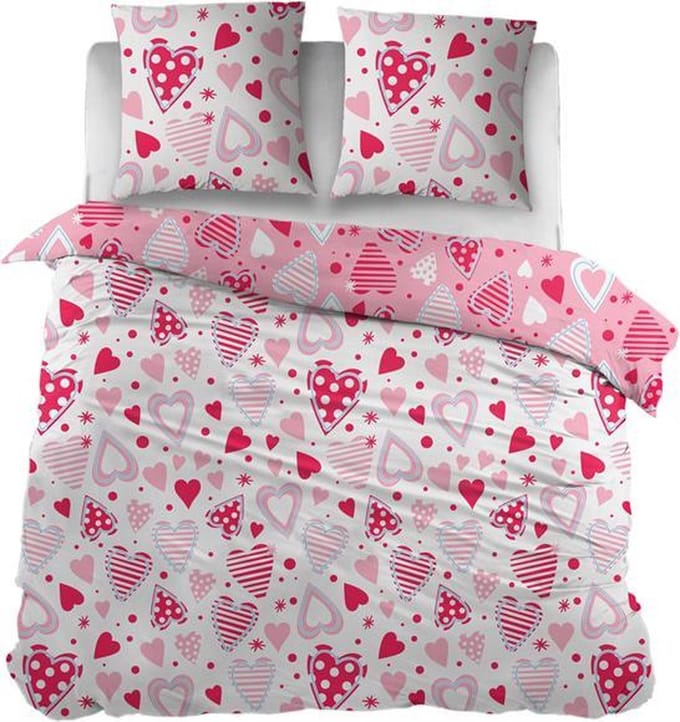 Snoozing Love - Dekbedovertrek - Lits-jumeaux - 260x200/220 cm - Rose