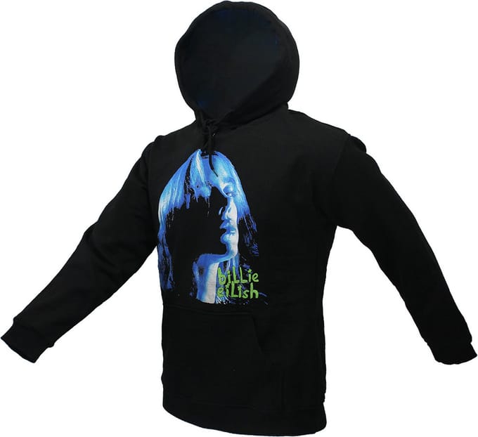 Billie Eilish Neon Shadow Blue Pullover Trui - Officiële Merchandise - XL