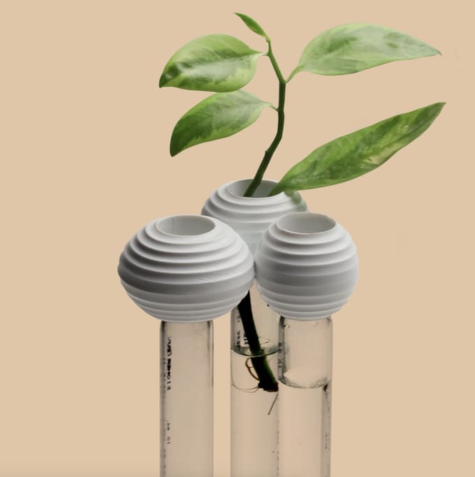 Qualy Mushroom Vase W70xL75xH125mm White