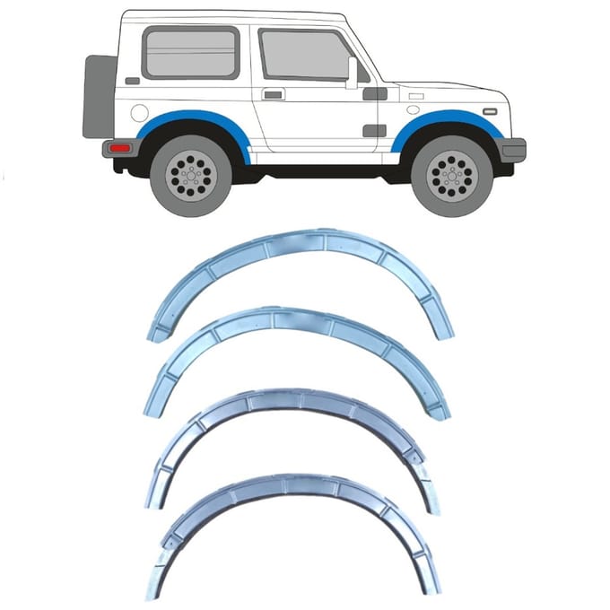 Reparatiepaneel voor + achter wielkast voor Suzuki Samurai 1981-