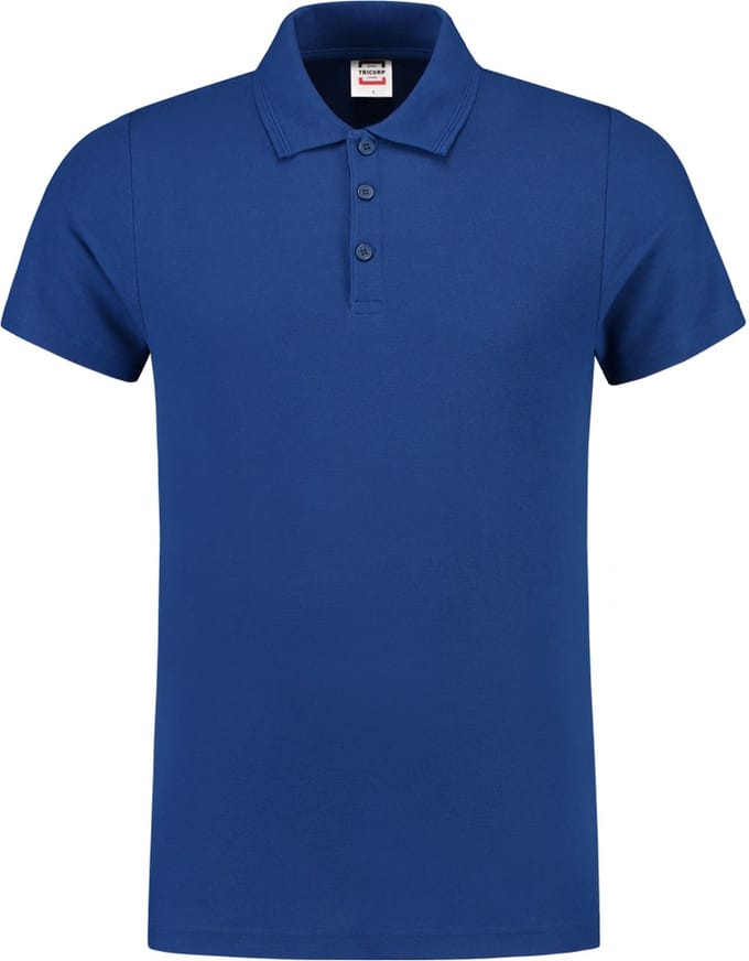 Tricorp Poloshirt fitted - Casual - 201005 - Royalblauw - maat L