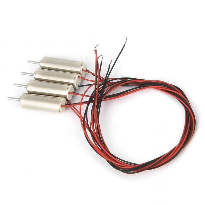 Micro DC Motor - Mini Motor - Modelbouw - Mini Coreless Engine - 4 x 12 mm - Silver