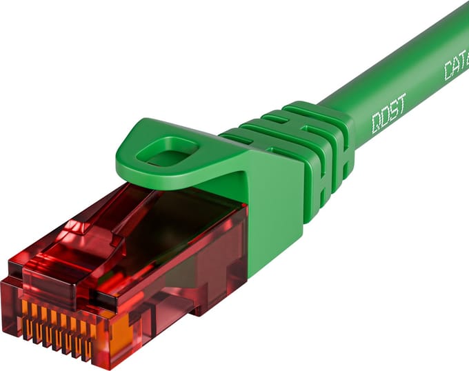 Qost - CAT6 internetkabel - 100% koper / UTP - 10 Gbps / 250 MHz - RJ45 Connectoren - Patchkabel / Netwerkkabel - 5 meter - Groen