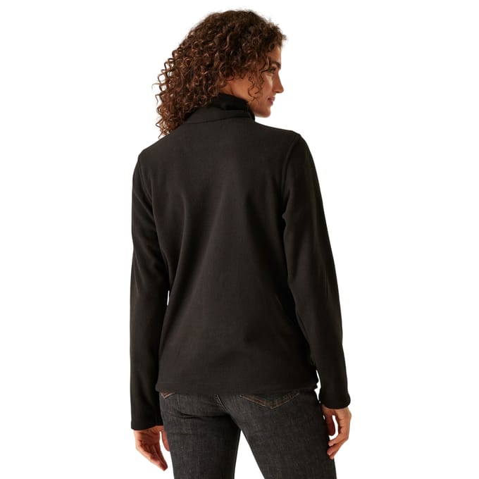 Regatta Dames/Dames Micro Full Zip Fleecejack (Zwart)