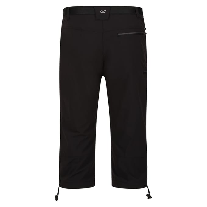 Regatta Heren Xert Stretch III Stretch Active Capri Shorts (Zwart)