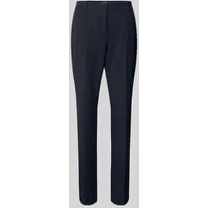 Slim fit stoffen broek met persplooien