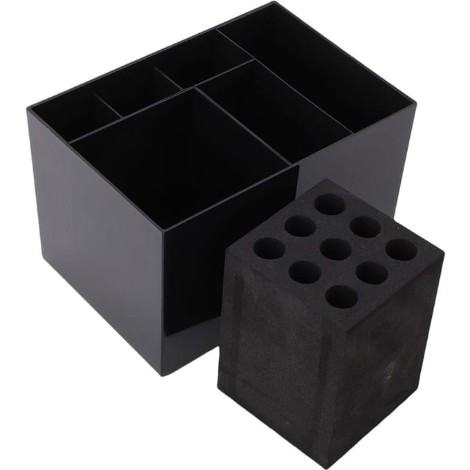 Kapperszaak Kapper Scharen Kammen Opbergdoos Organizer Kappersgereedschap Rek Houders black