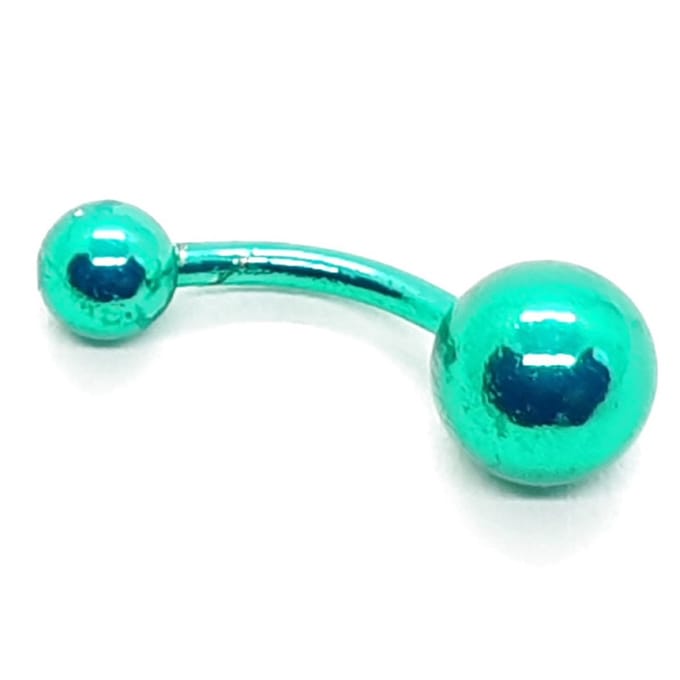 Navel Piercing - Groen Metallic
