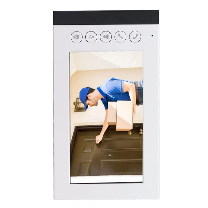 Slimme Video Deurtelefoon 7 Inch Touchscreen IC Kaart Ontgrendeling Nachtzicht Waterdicht Huis Intercom HD