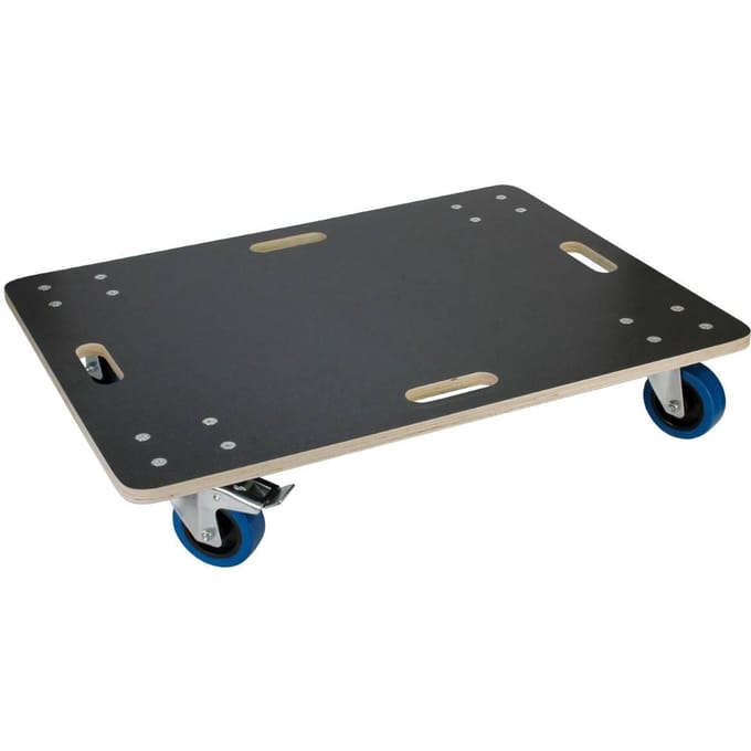 Meubeldolly 60 x 80 cm van multiplex met parkeerrem Laadvermogen 800 kg