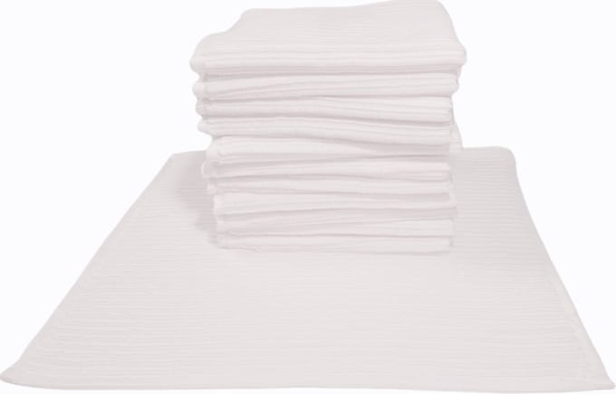 Linolux Vaatdoek - Wit - 100% katoen - 12 stuks