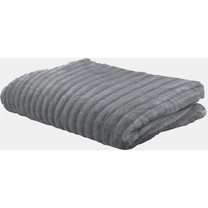 Fleece deken - grijs - Gr. Standaardmaat van Goldner Fashion