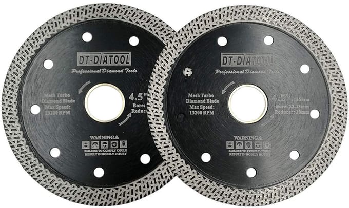 Diamantzaagblad Set 115 mm Turbo voor Tegels en Steen