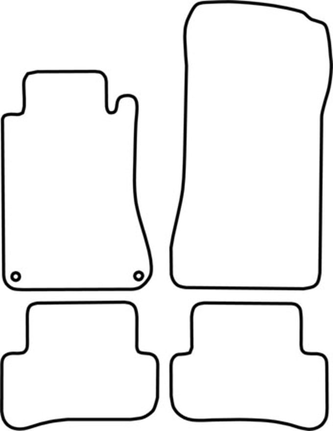 Mattenset Mercedes C Klasse - W203 modellen 2001 - 2007