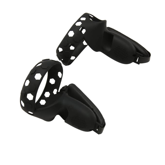 Siliconen Controller Cover voor Quest 2 Voorkom Uitglijden Valbestendig Beschermende VR Controller Grip black