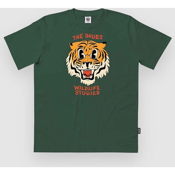 The Dudes Wildlife Studies Classic T-Shirt groen