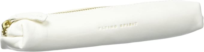Kleine Etui van Zacht Lamlevensleer – 19 x 4 x 2,5 cm – Gladde Afwerking – Wit
