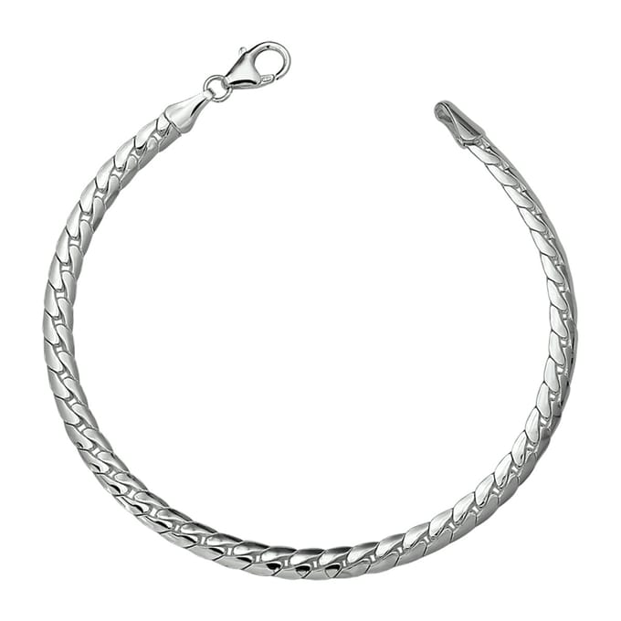 Glams armband gourmet bol 4,5 mm - Zilver