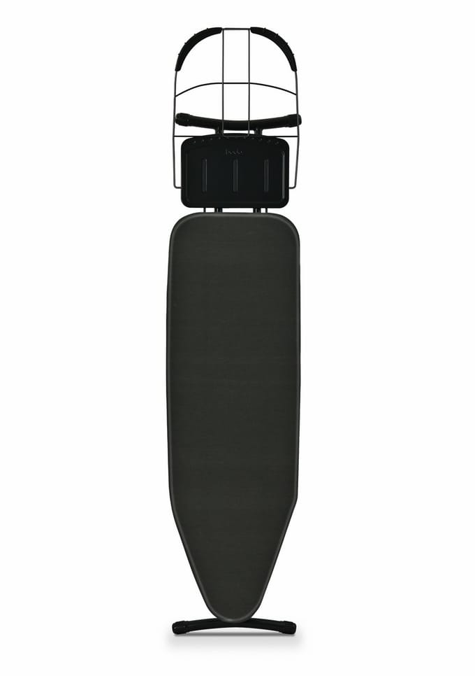 Bodo® - Strijkplank Ascend Prime - Stoomunithouder - 122 x 38 cm - Uitklapbaar Rek - Charcoal Black