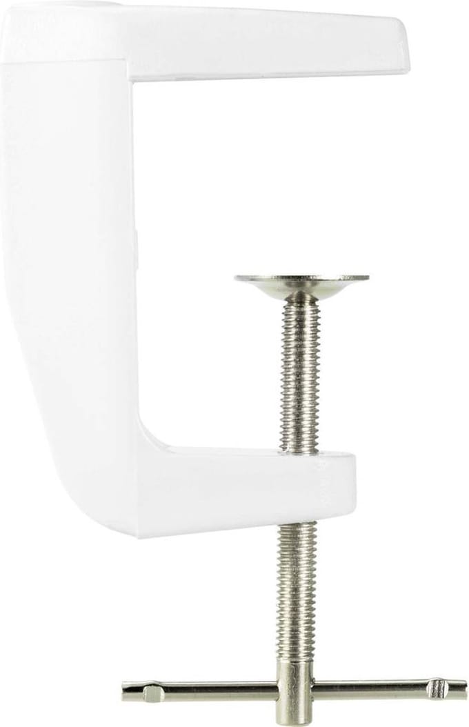 Tafelklem voor loeplampen