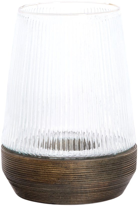 Light & Living - Windlicht MINAS - Ø22x30cm - Bruin