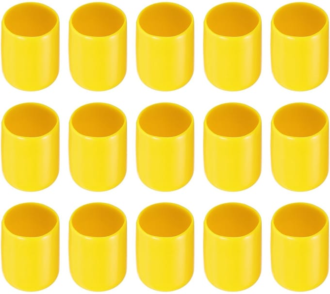 Dailygoods- Schroefdraad Protector Rubberen Eindkappen - 25 Pack - 5/8" (16 mm) ID - Slijtvast - Roestbescherming - Stofisolatie - Eindkap