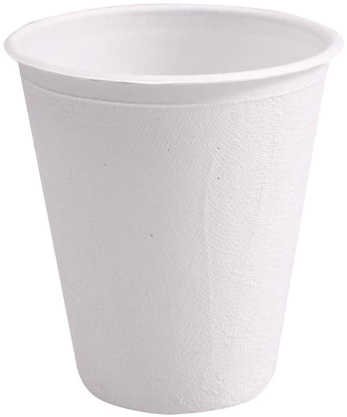 NATURE Star deksel voor suikerriet drinkbekers, 94 mm, wit