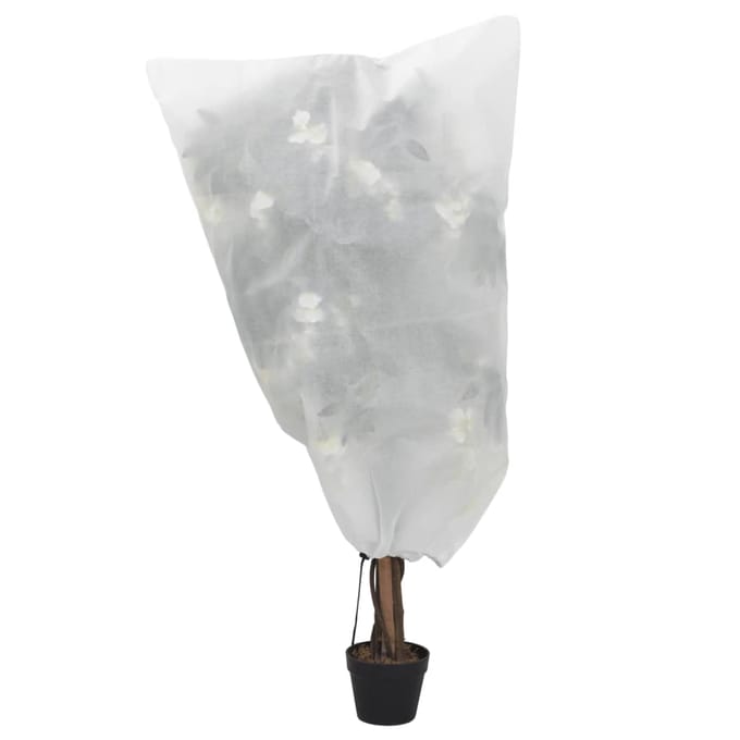 vidaXL - Plantenhoezen - met - trekkoord - 8 - st - 70 - g/m² - 0,8x1 - m