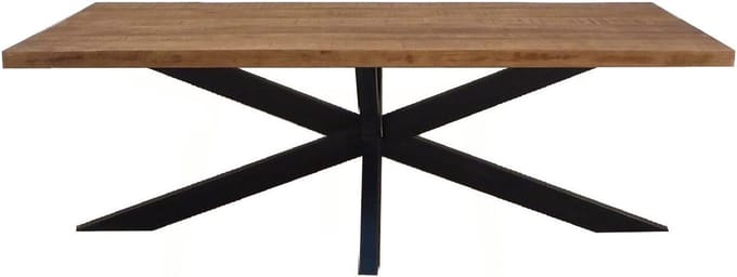 D - Brix - Eetkamertafel Brix Sturdy - Spider - 220 cm - Mangohout - Bruin