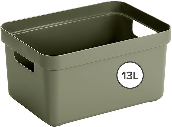 Sunware Sigma Home opbergbox 13L - 35x25x14.5 cm - Donkergroen