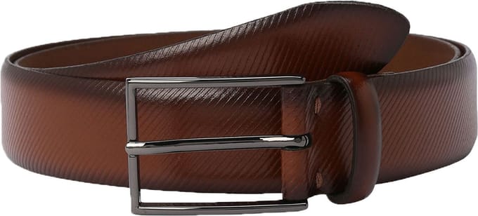 LLOYD Leren Riem Men's Leather Belt W105 Cognac Bruine