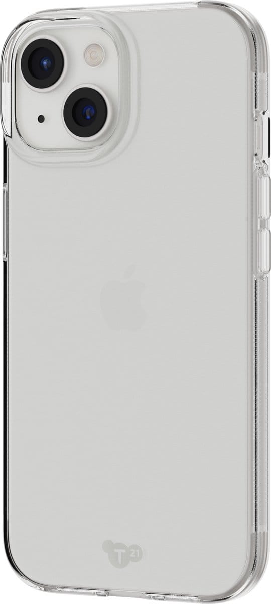 Tech21 Evo Lite Clear - iPhone 15/iPhone 16e/iPhone 14 hoesje - Schokbestendig flexibel telefoonhoesje - Semi-transparent - 2, 4 meter valbestendig
