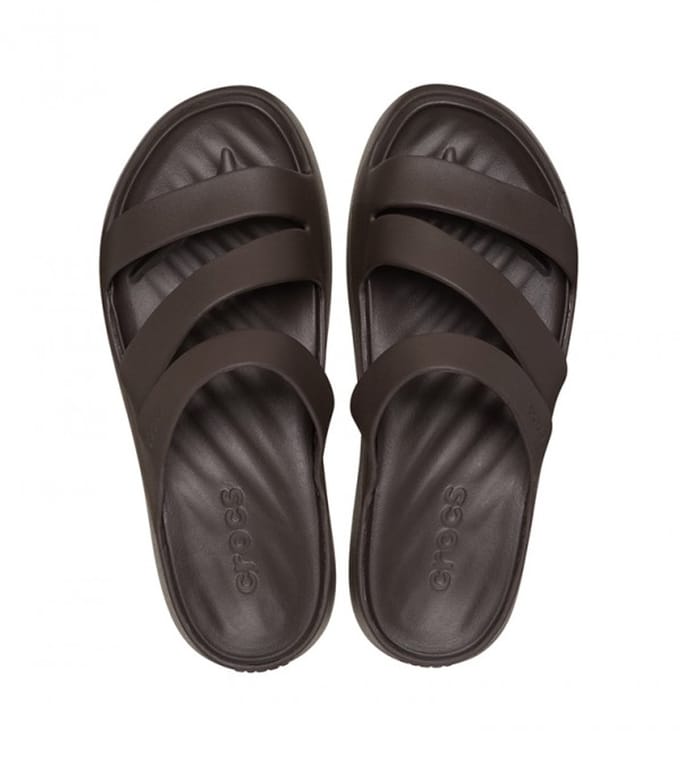 Crocs Monterey Strappy Wedge Espresso Maat 42/43 US 11