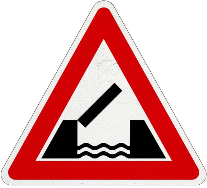 Beweegbare brug bord - J15 | Sign Again materiaal | 30 cm