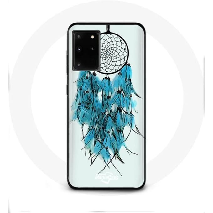 Case voor Samsung Galaxy S11 Plus Dream Catcher Blauw Witte Achtergrond