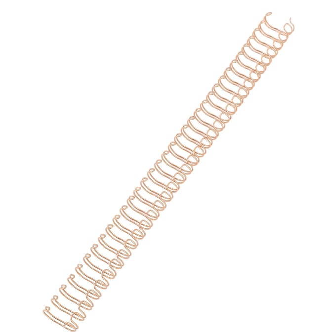 100 stuks 9/16 inch Draadbinding Ruggen 120 Vel Capaciteit Spiraal Dubbele Lus Binding Twin Loop Draden beige