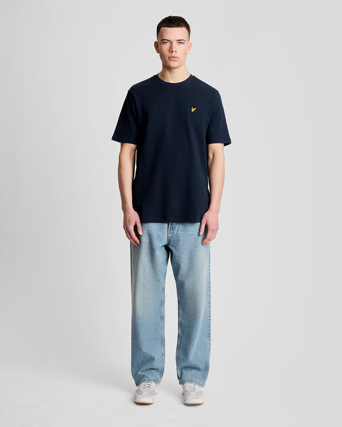 T-shirt Lyle & Scott Popcorn Jacquard