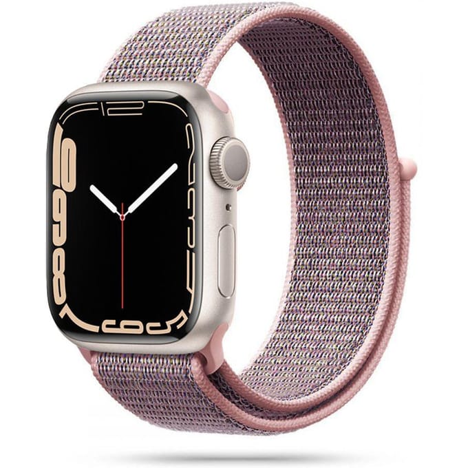 Tech-Protect Nylon Apple Watch 6 / 7 / 8 / 9 / 10 / Se (40 / 41 / 42 Mm) Sable rose black