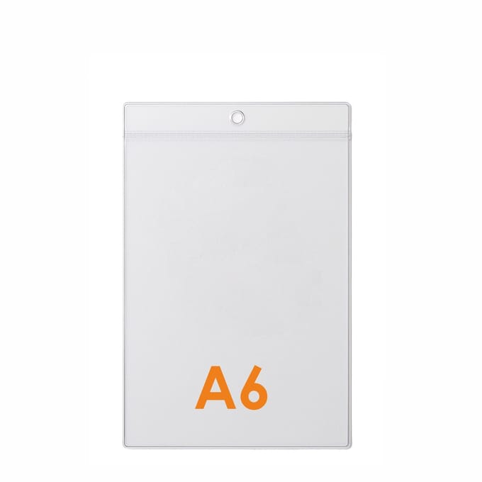 10 stuks - A6 Prijskaarthoesje / Meubelkaarthoes / Kaarthouder / Badgehouder - Type PHS-A6-Staand