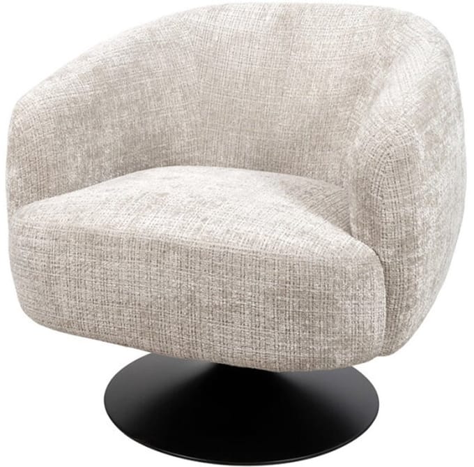 Draaifauteuil Louis 360 - Cremona - Taupe 04 - Star Collection