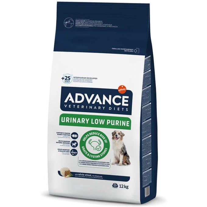 Advance Veterinary Diets Urinary Low Purine Hondenvoer - Dubbelpak: 2 x 12 kg