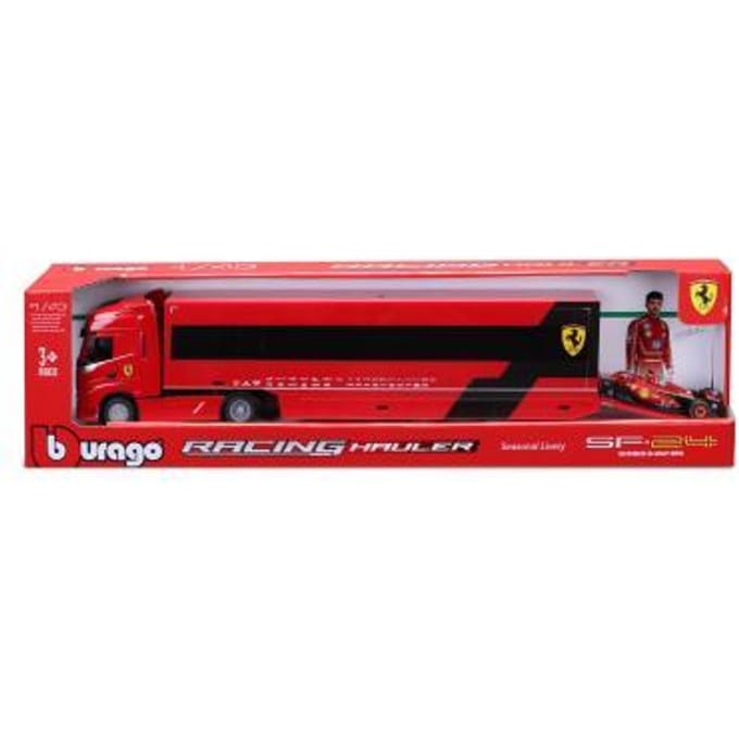 Bburago speelgoed vrachtwagen Ferrari Iveco S-Way 570 Racing 1:43 modelauto.