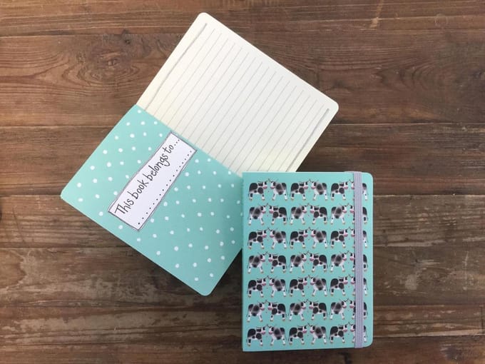 Alex Clark Small Chunky Notebook Koeien ~ Softcover Notitieboek Koe