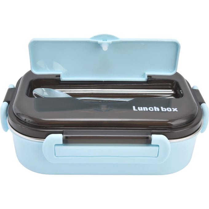 Boîte à Lunch 1000ml Deux Compartiments Sûre Durable Bonne Performance d'Étanchéité Boîte Bento Portable Type 1