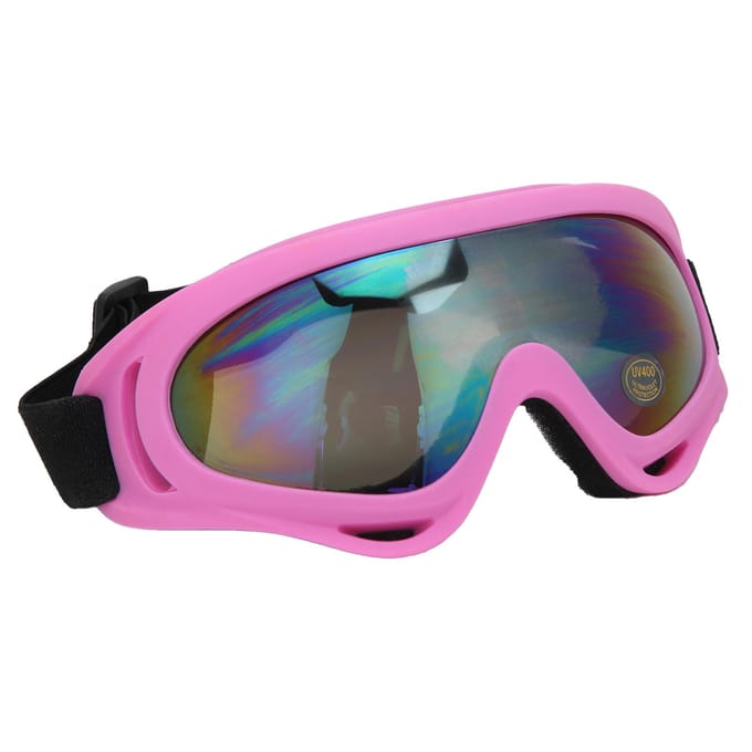 Lunettes de ski pour enfants, garçons et filles, verres antibuée à double couche, unisexes blanc