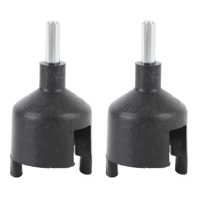 Lot de 2 Manchons Isolateurs pour Clôture Électrique Outils ABS Douille à Clou en Acier pour Visser les Isolateurs Dans gray