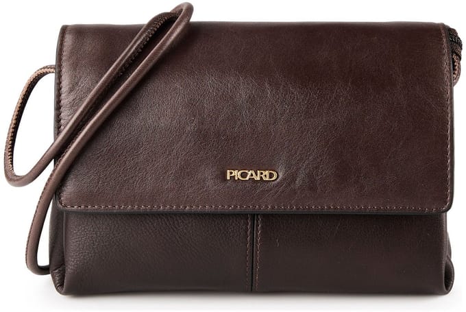 PICARD schoudertas Whisper Crossbody Bag Cafe donkerbruin