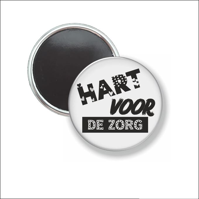 Button Met Magneet 58 MM - Hart Voor De Zorg - NIET VOOR KLEDING