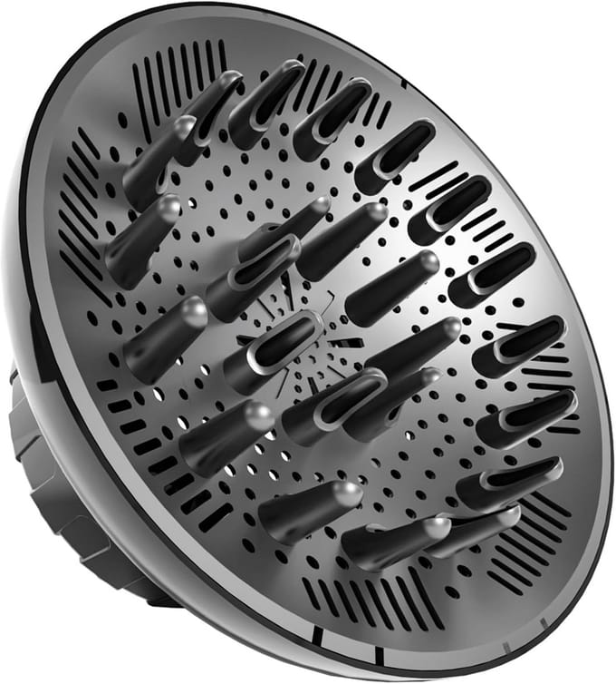 Haar Diffuser - Krul Accessoire - Natuurlijke Krullen - Universele Pasvorm - 1.4-6.5cm - Zwart