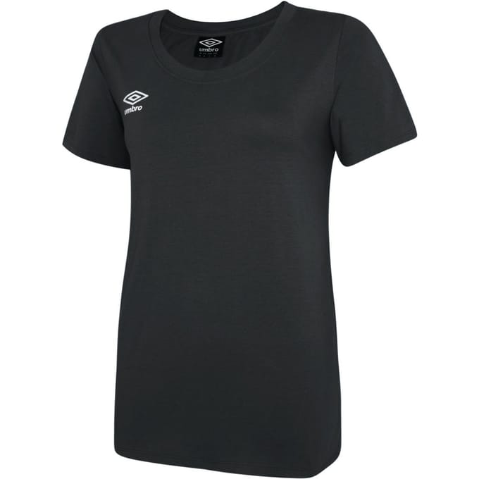 Umbro Dames/Dames Club Vrijetijds-T-shirt (Zwart/Wit)